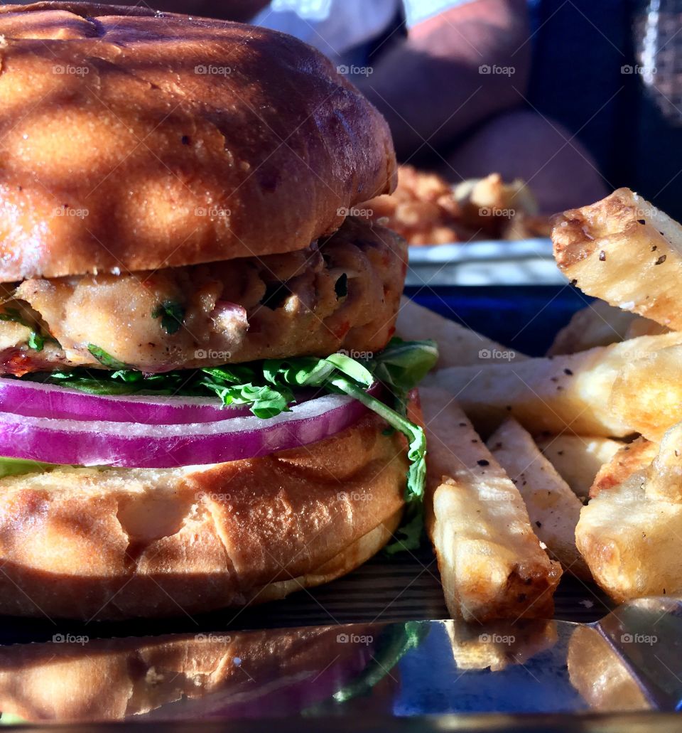 Ahi burger 