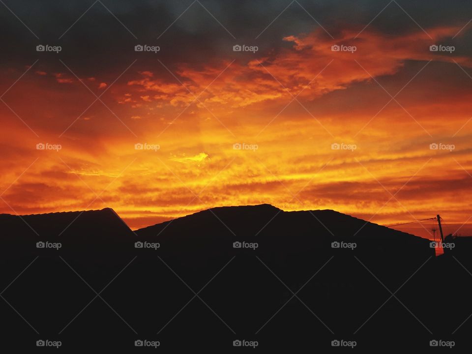 Evening skies and the sunsets.