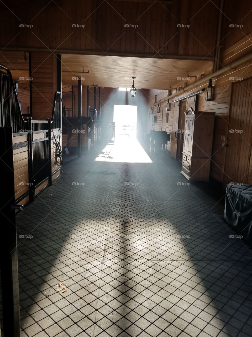 Sun Rays in the Barn