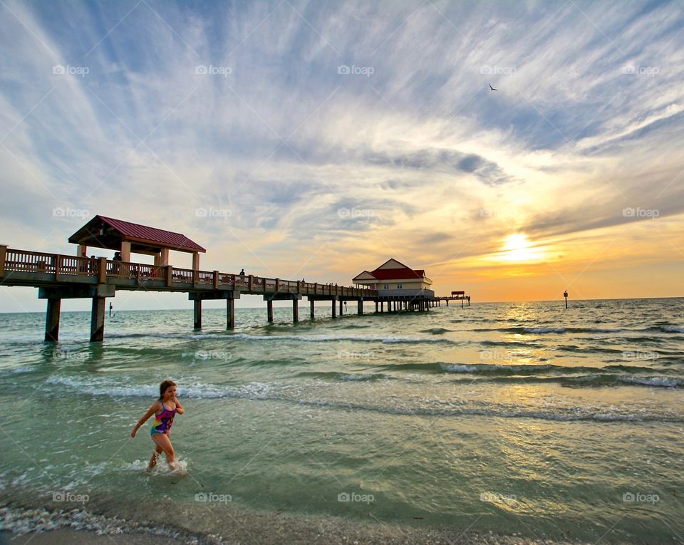 Sunset swim - another day in paradise 