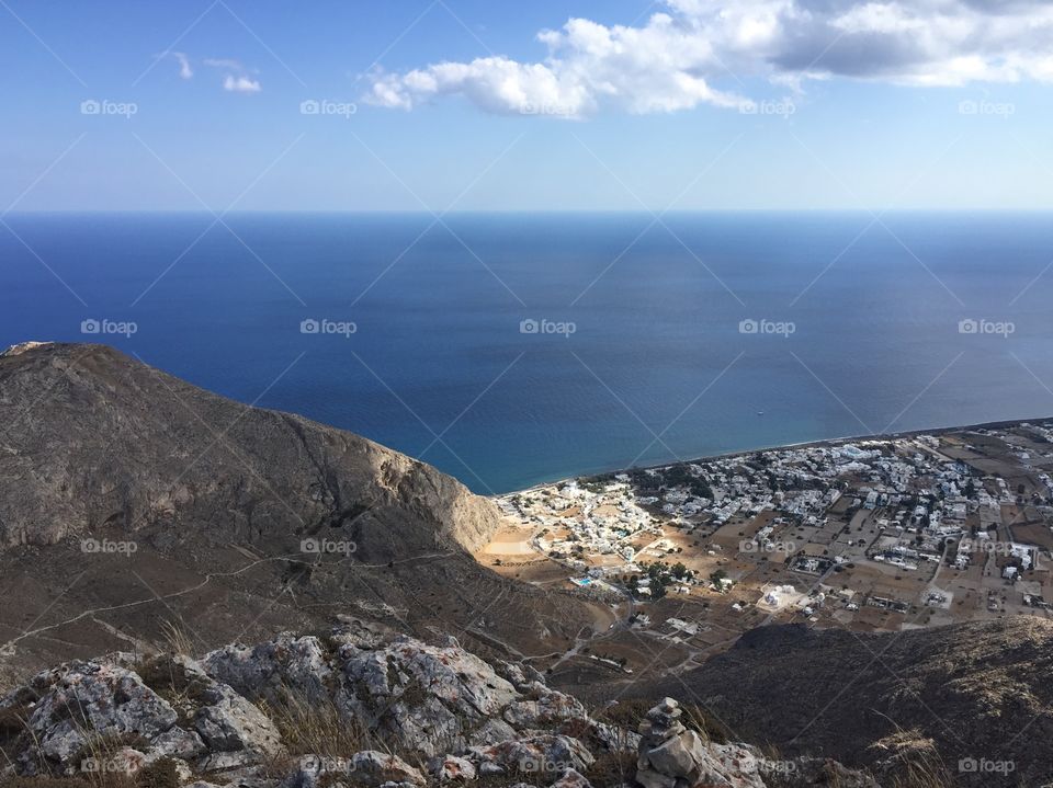 a santorini hike. 