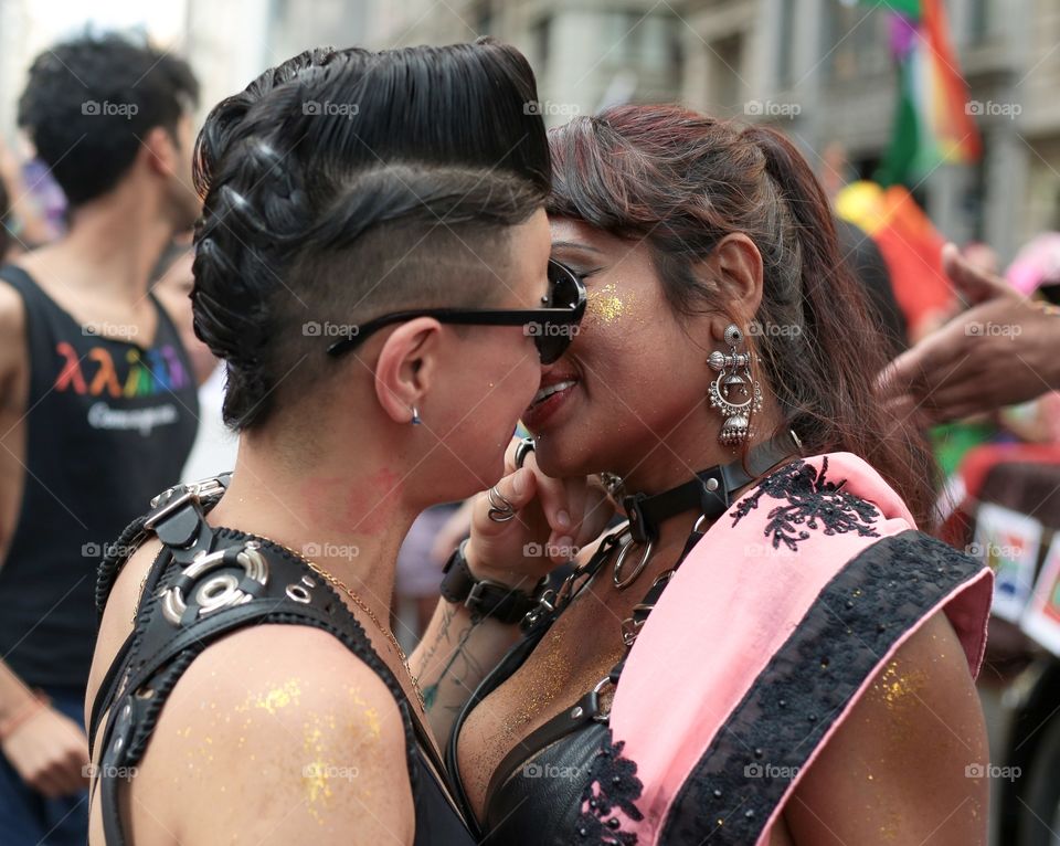Love and pride at New York City pride parade 