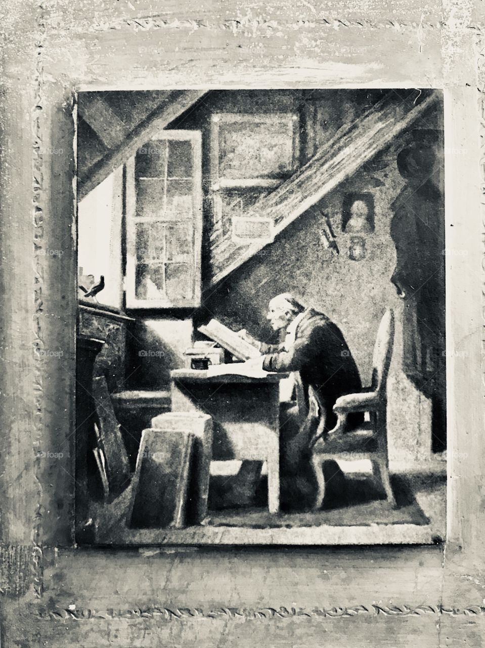 Old painting for decoration 