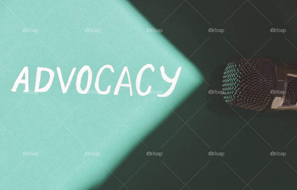 Advocacy and microphone 