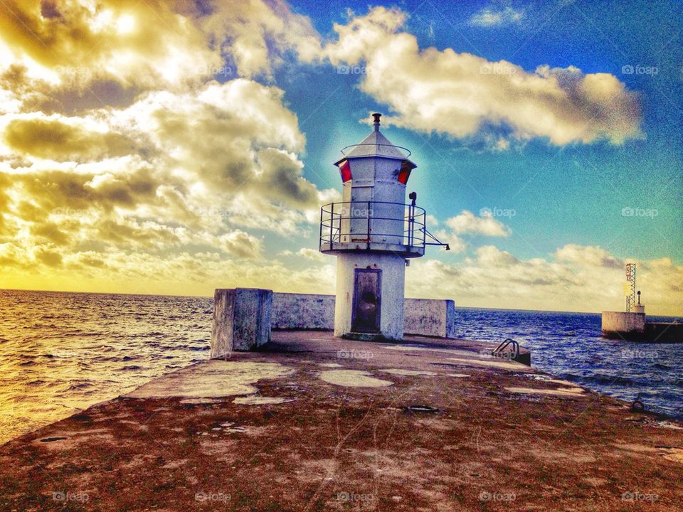 Light House vivid sky