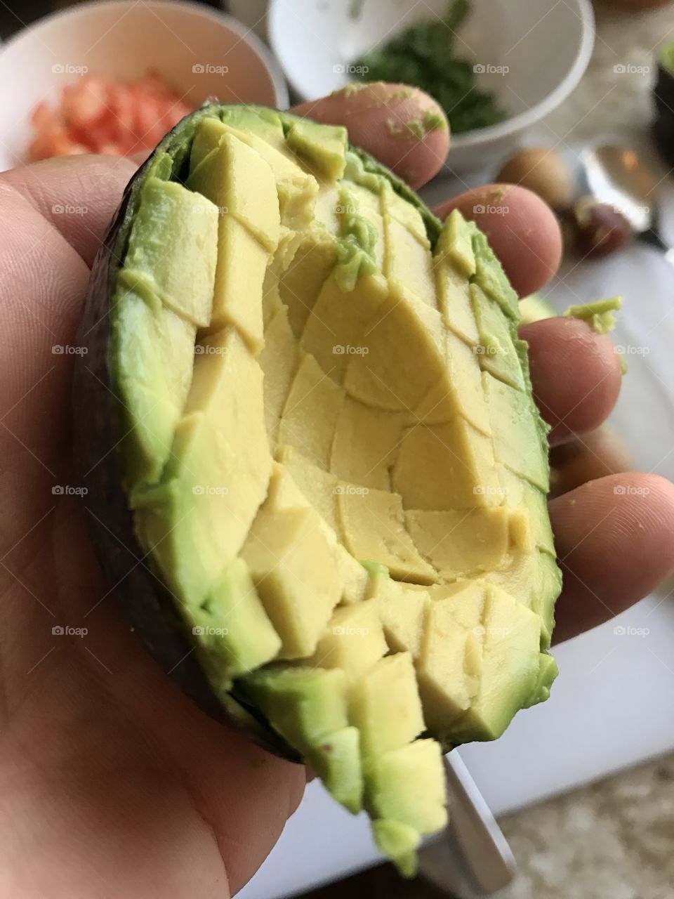 Avocado cut