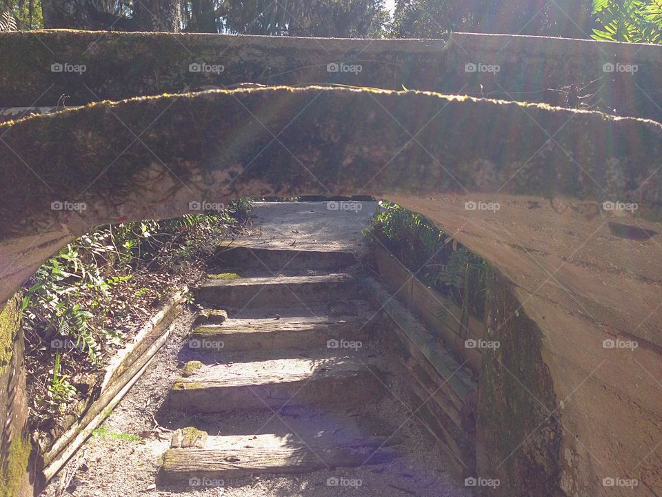 Historic Spanish Point-Aqueduct and stairway.