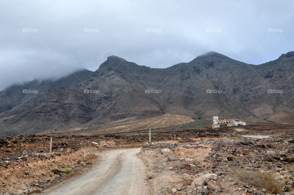 Road in mountains 