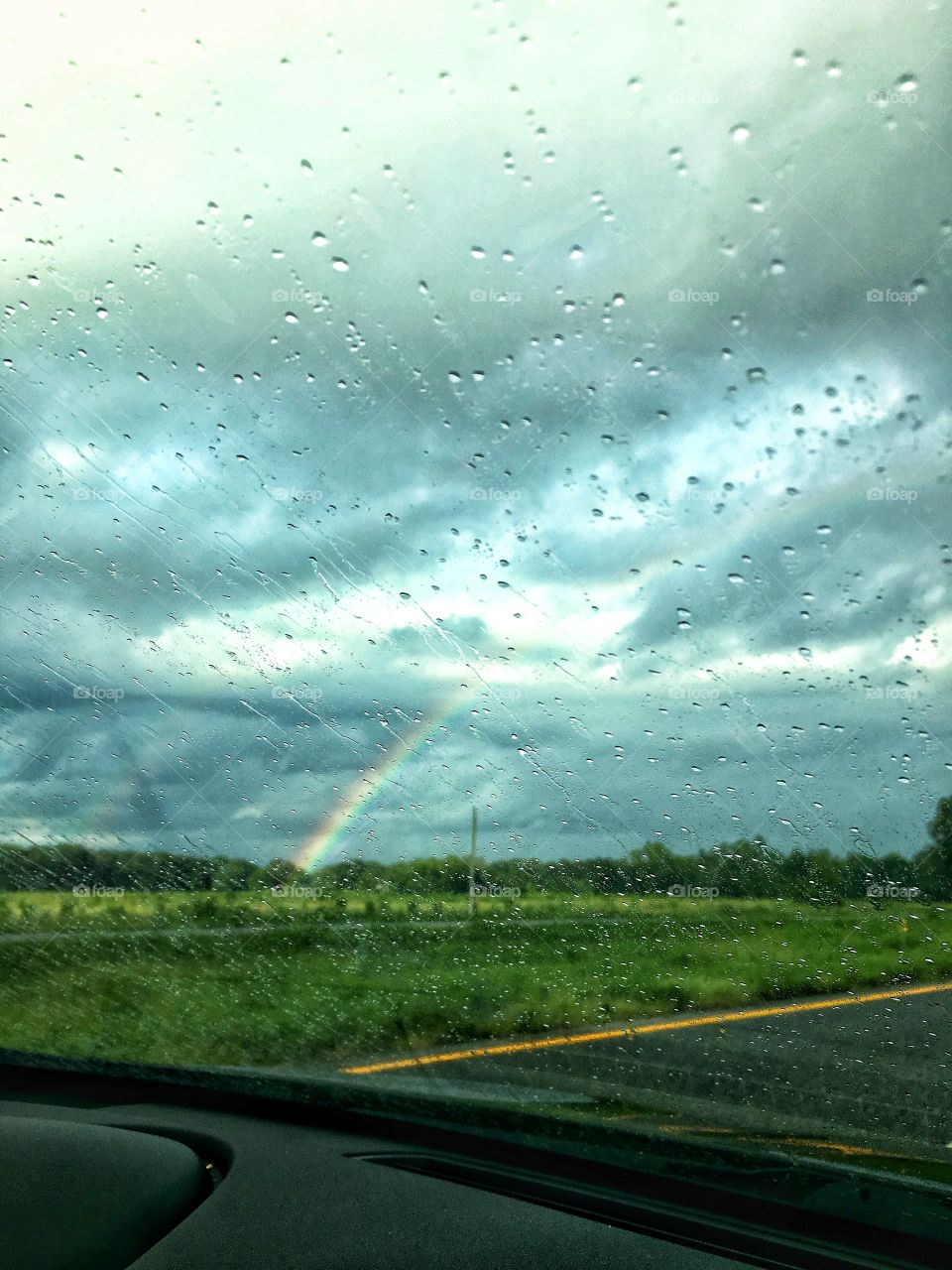 Car rides wouldn’t be as enjoyable without storms and rainbows 