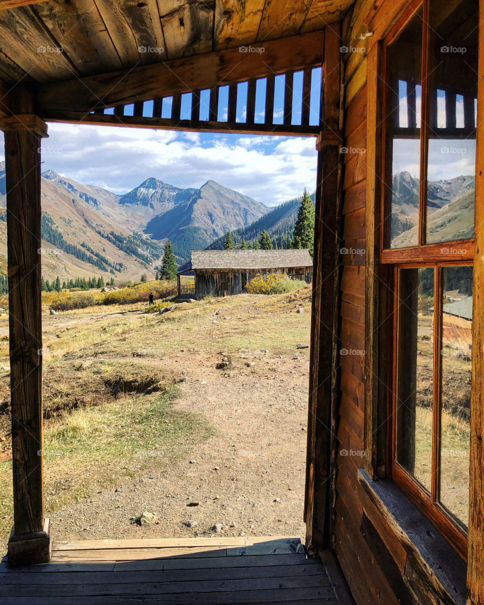 Mountain View seen from old abandoned structure 