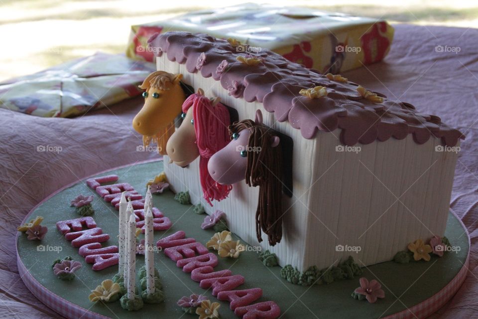 Pony 3D birthday cake