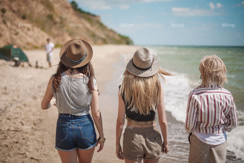 Friends on the beach