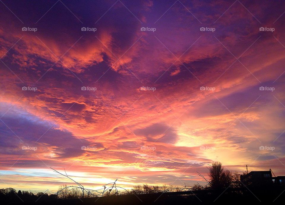 Morning sky Harrogate
