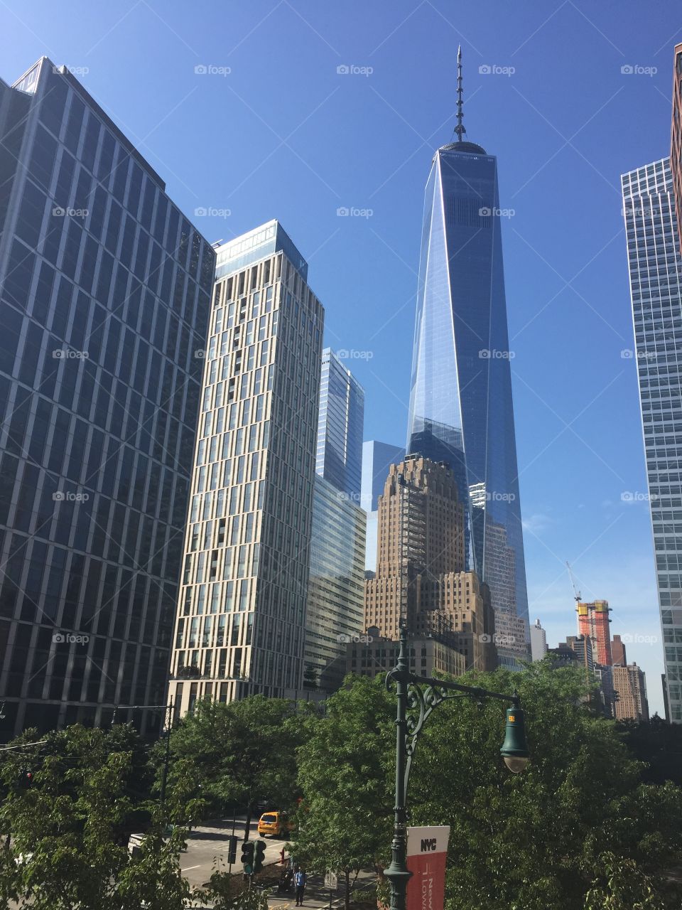 Freedom Tower. You can never take NYC down. Even if you do we come right back. 