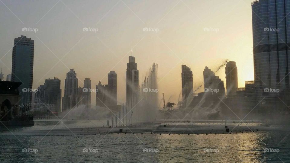 dancing waters of Dubai