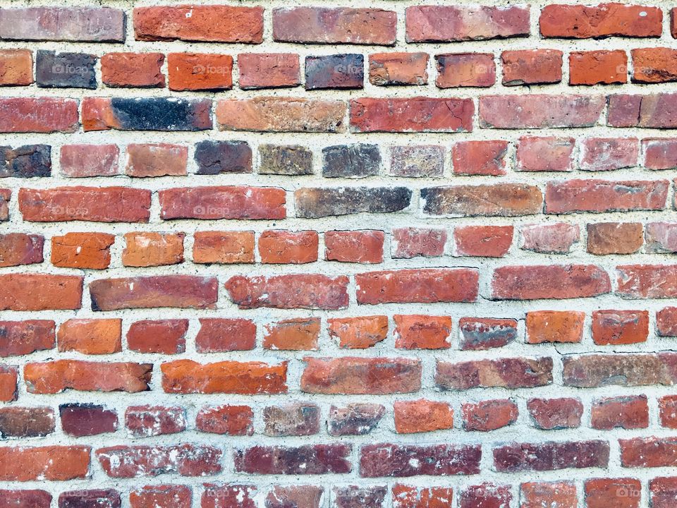 background of a brick red wall
