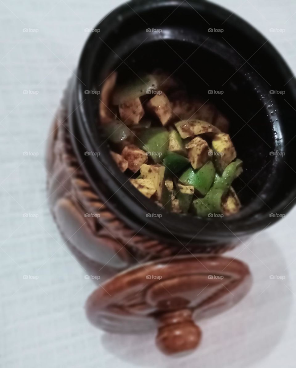 Home made mango pickle😋