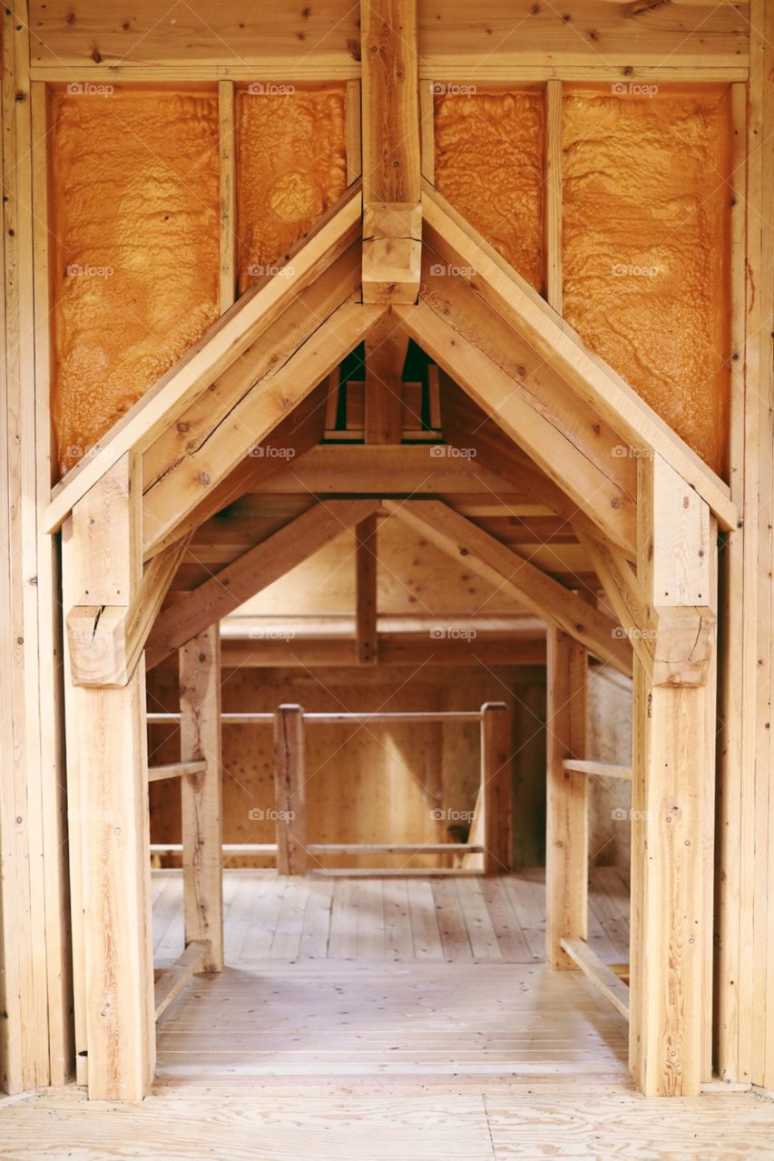 Amazing architecture in an unfinished house. A beautiful maze. 