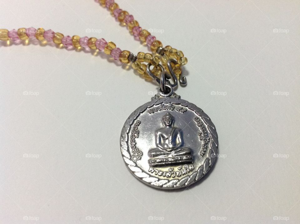 LP Phra Tun Jai, Bhudda silver medal for wealth and rich.