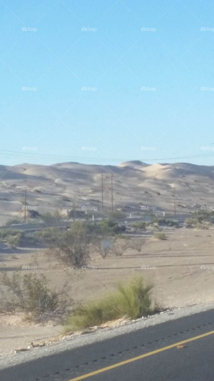 Imperial dunes. California.