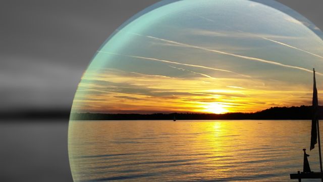Sunset on the lake