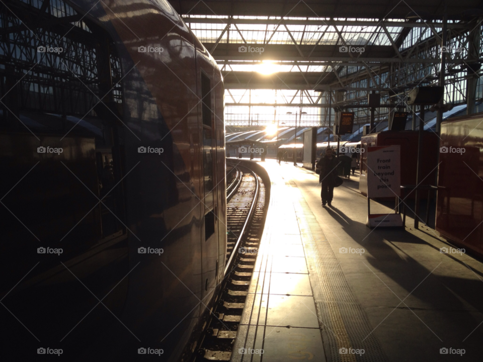 sunset sun train railway by twickers