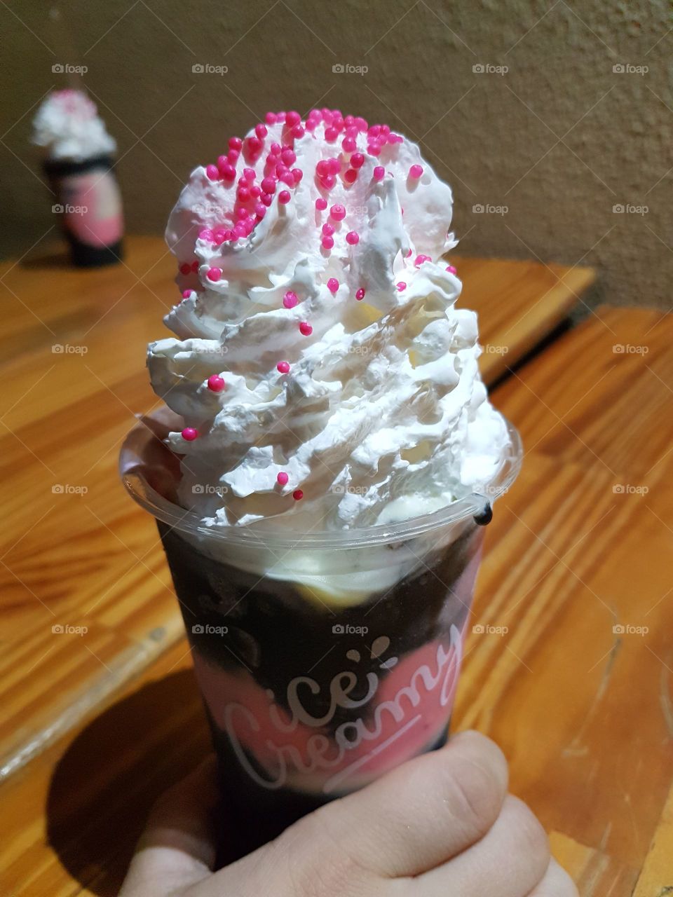 Chewing gum ice cream