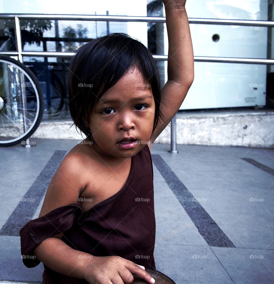 portrait of a young asian girl