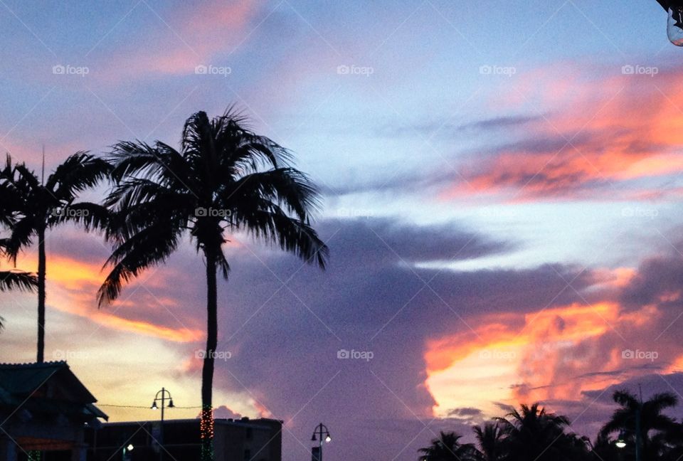 Sunset at Two George's 2