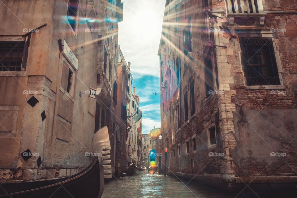 Sun rays in Venice