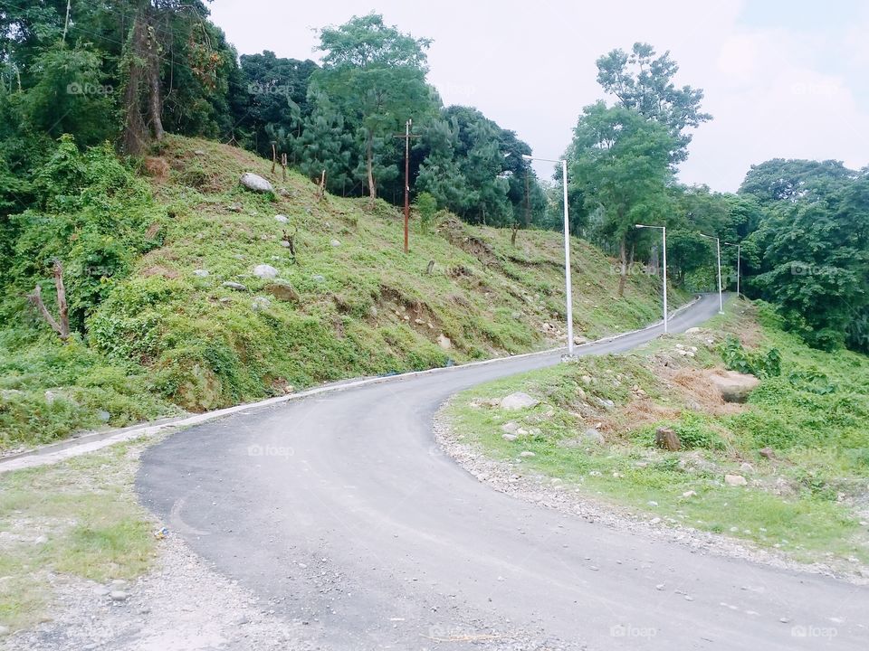 hilly road