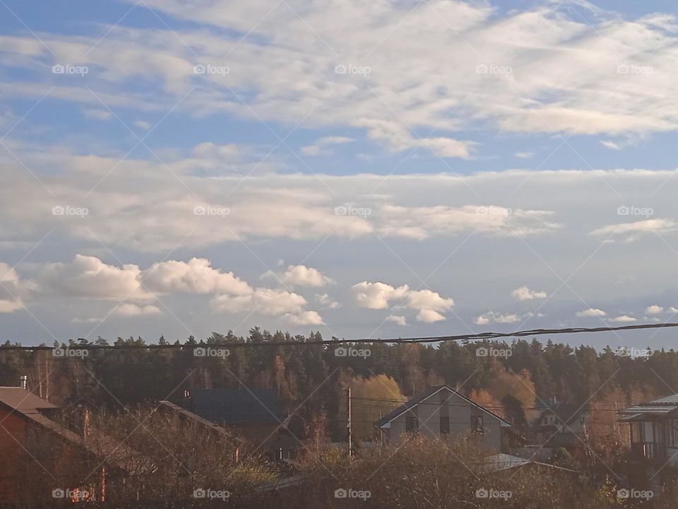 View from the window. Russia Moscow region