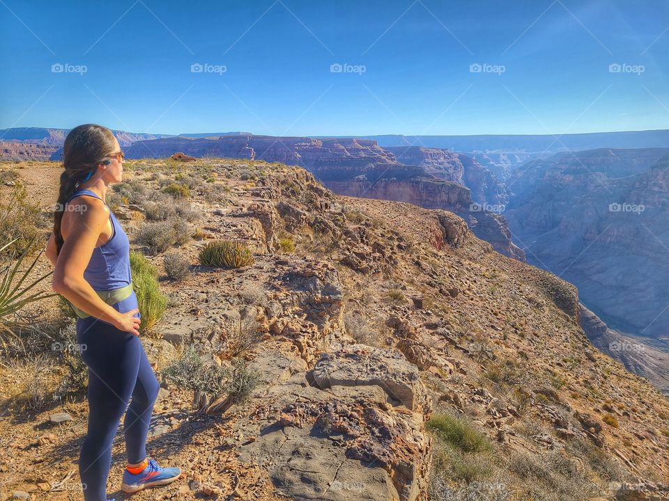 morning walk by grand canyon