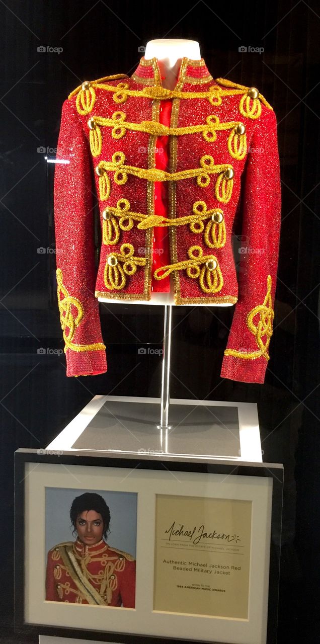Michael Jackson costume displayed at Michael Jackson One show in Las Vegas, Nevada