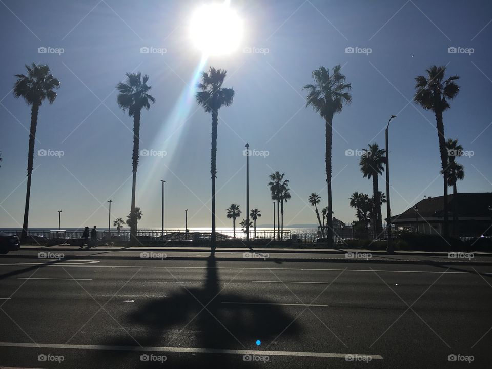 Post Gym beach. December. Sunny, warm, invigorating. Healthy. Strong. Chill vibes. Huntington Beach. 