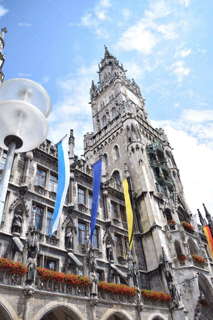 Munich, Germany the Glockenspiel in the city center