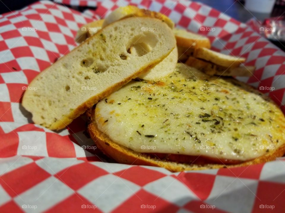 pizza bagel with bagel chips