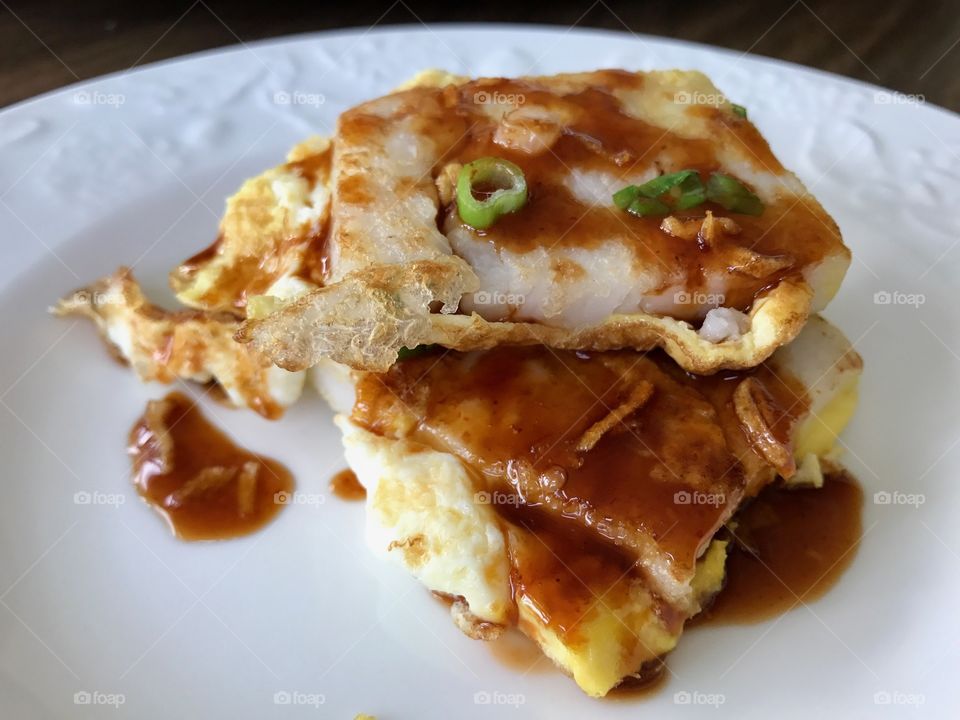 Rice cake with soy sauce 