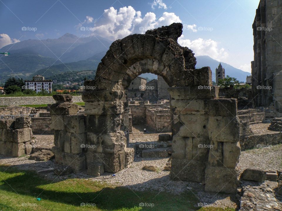 View of old ruin