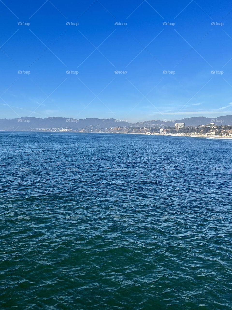 View of Santa Monica State Beach from the Santa Monica Pier
