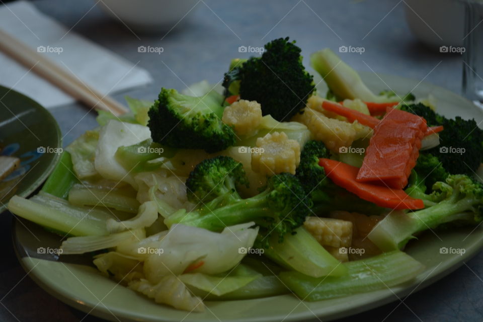 Chinese veggie stirfry stir fry food chopsticks 