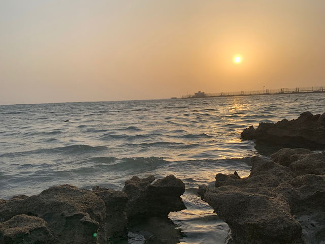 Sunset. 