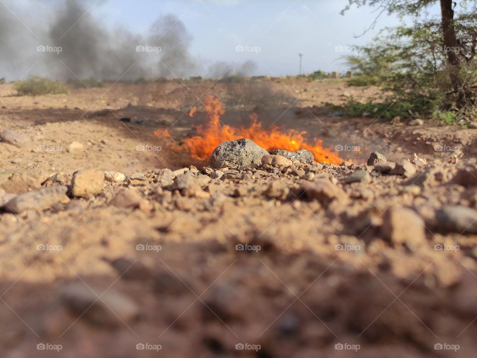 Flames from another angle