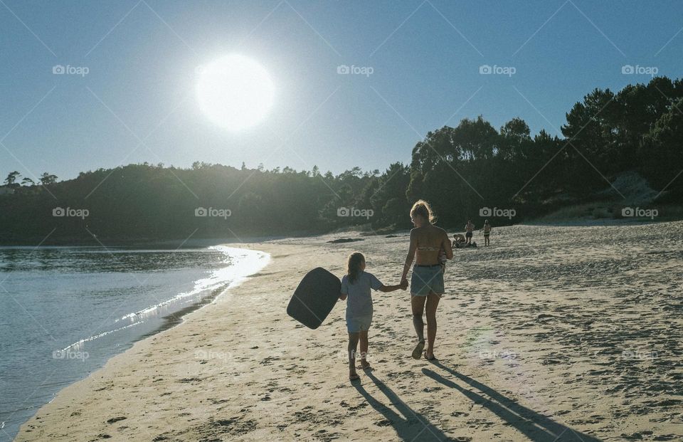 a walk on the beach