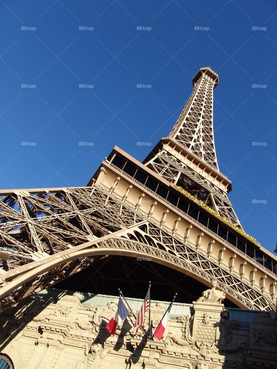 Eiffel Tower - Las Vegas . Taken during a trip to Las Vegas. Replica of the Eiffel Tower in Paris. Although smaller, looks like the real one!