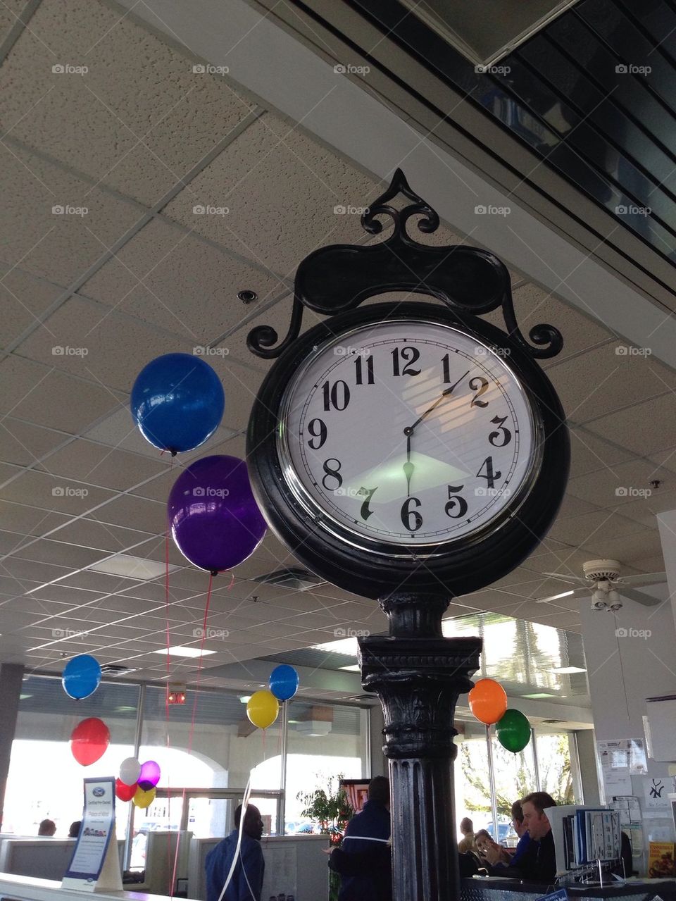 Clock balloons party