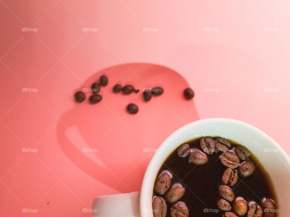 Beans in coffee