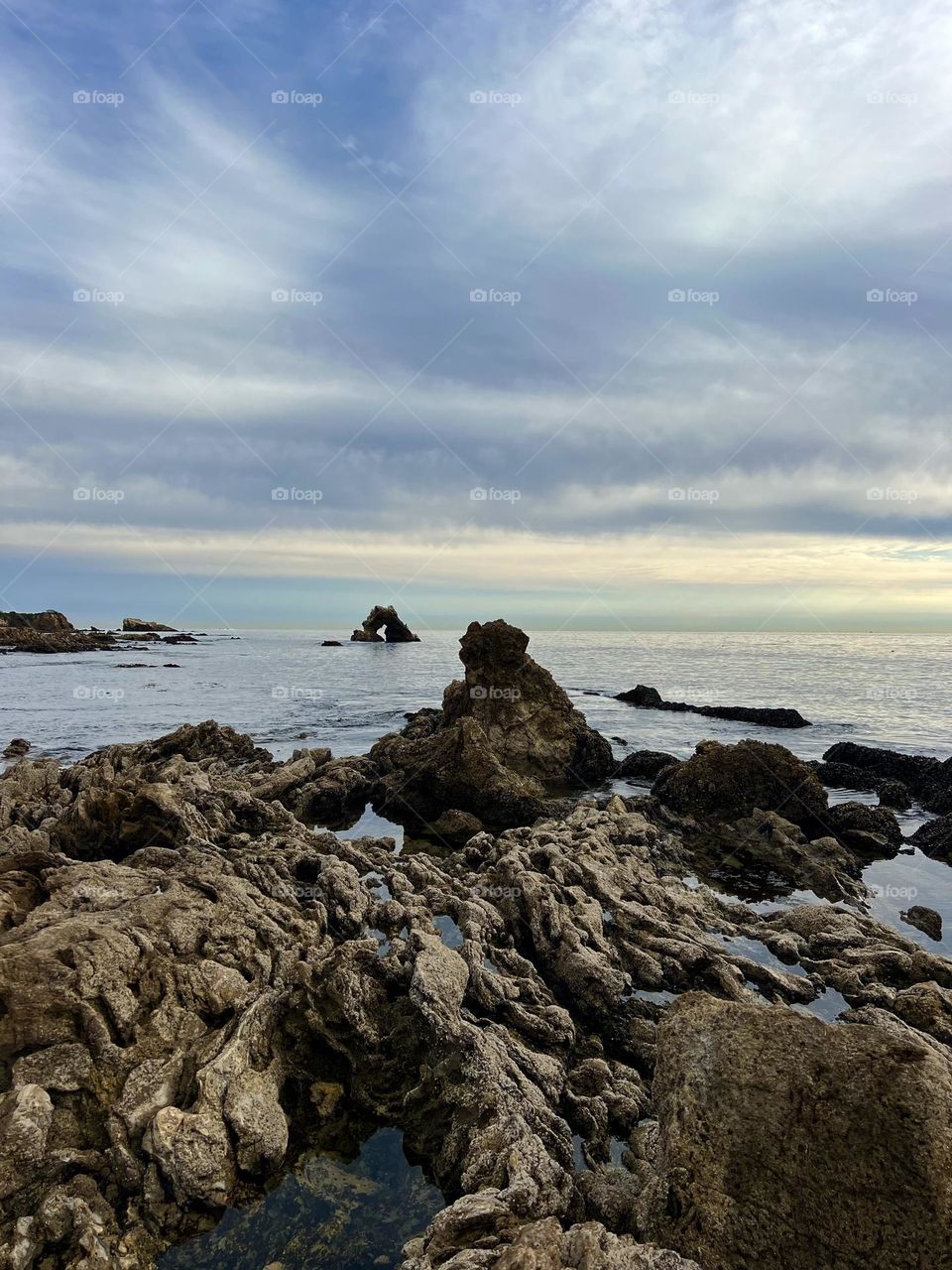 Tide pools at Little Corona del Mar Beach