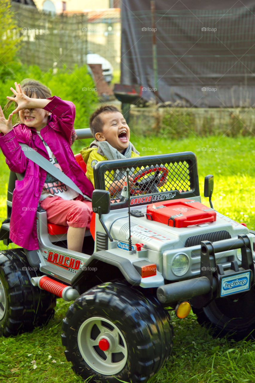 Kids enjoying spring. what fun we have in the garden