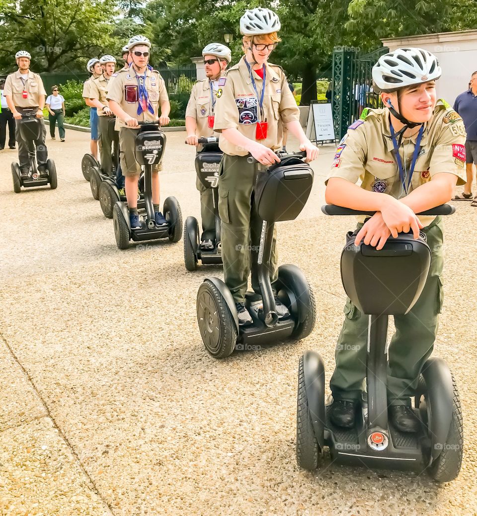 Boy Scouts on Segway
